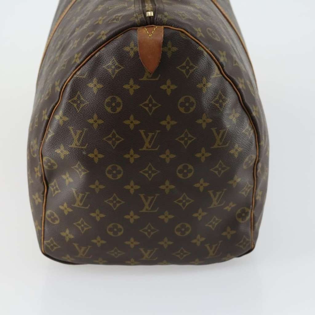 Louis Vuitton Keepall Bag Brown Canvas Fair condition - Model View