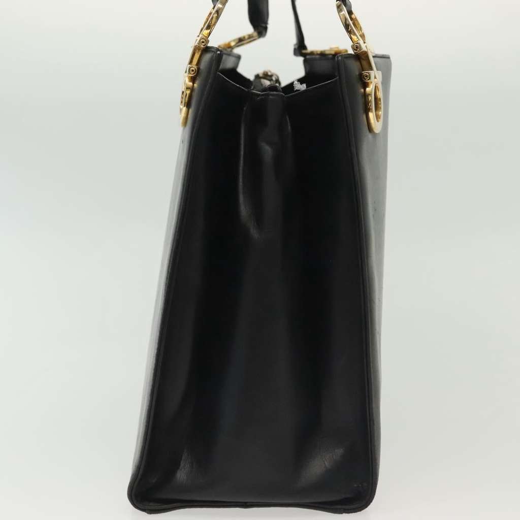 Salvatore Ferragamo Gancini Shoulder Bag Black Leather Good condition - Inside View
