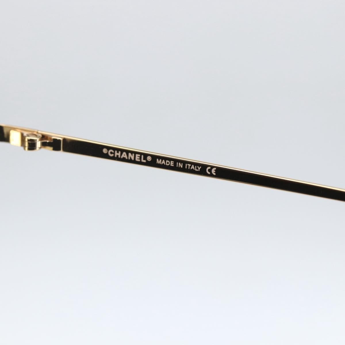Chanel Logo CC Sunglasses Orange Metal Good condition - Box View