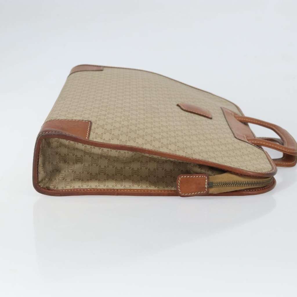 Celine Vintage Macadam Handbag Beige Canvas Good condition - Inside View