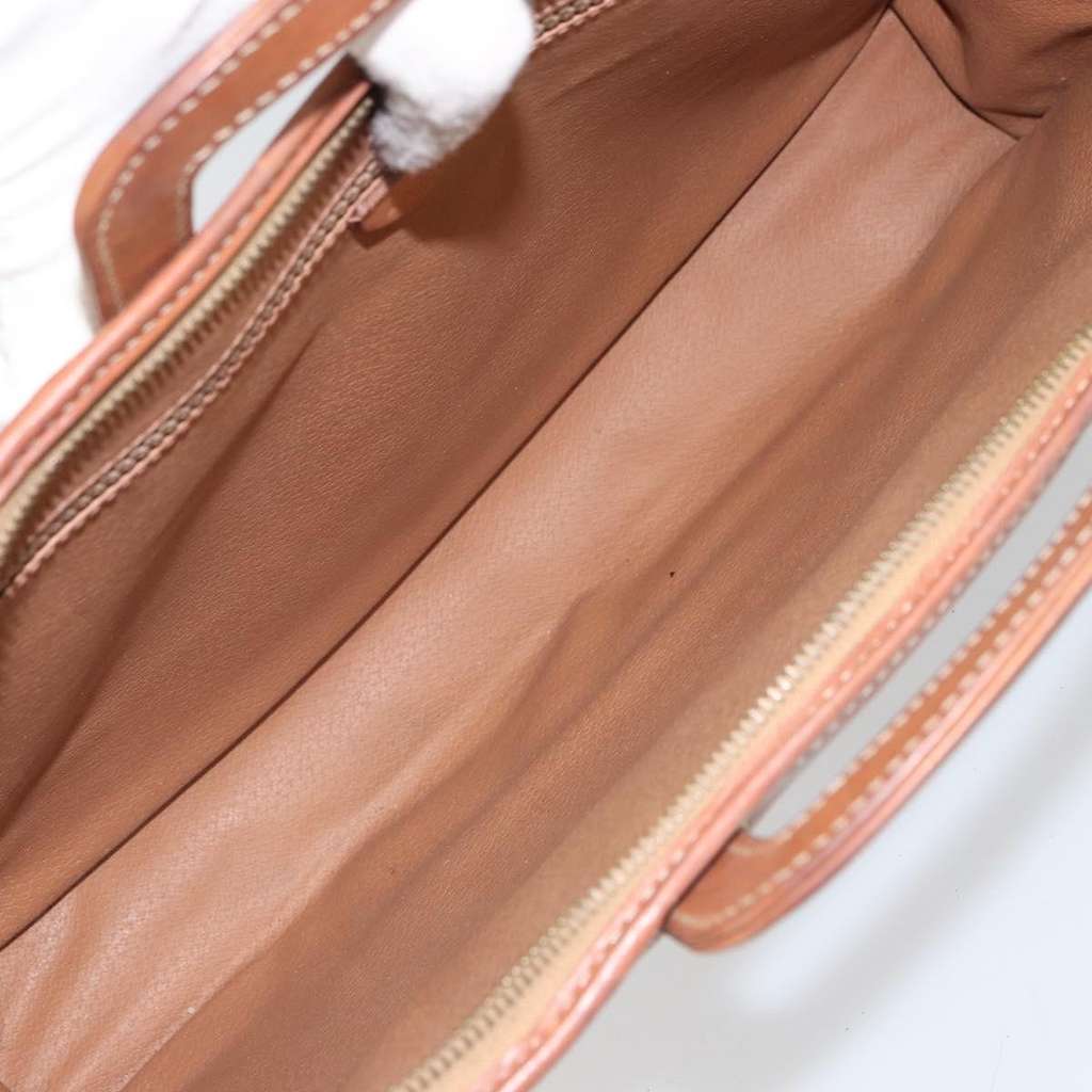 Celine Vintage Macadam Handbag Beige Canvas Good condition - Box View