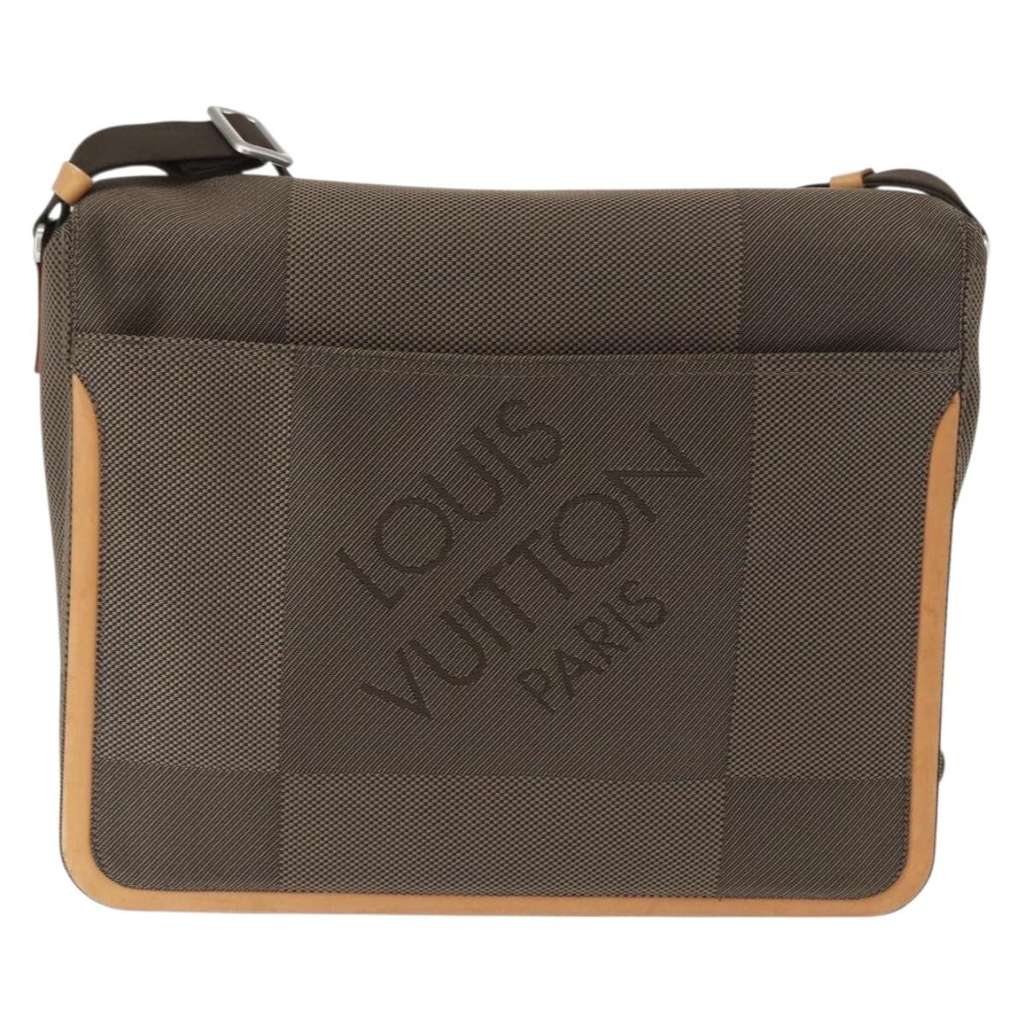 Louis Vuitton Terre Messenger Bag Brown Canvas Good condition - Back View