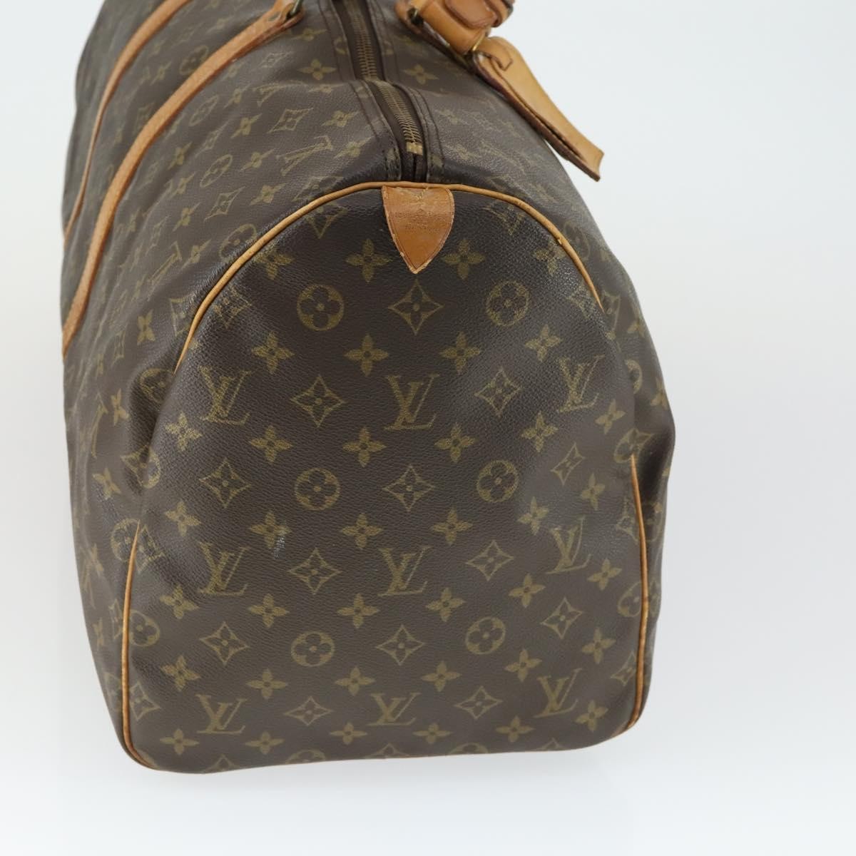 Louis Vuitton Keepall Bag Brown Canvas Fair condition - Model View