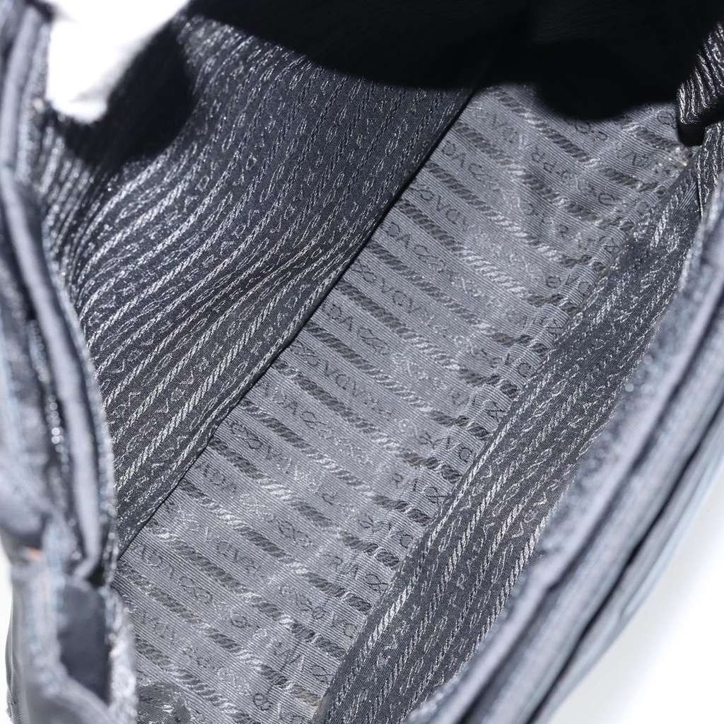 Prada Vintage Shoulder Bag Black Good condition - Box View