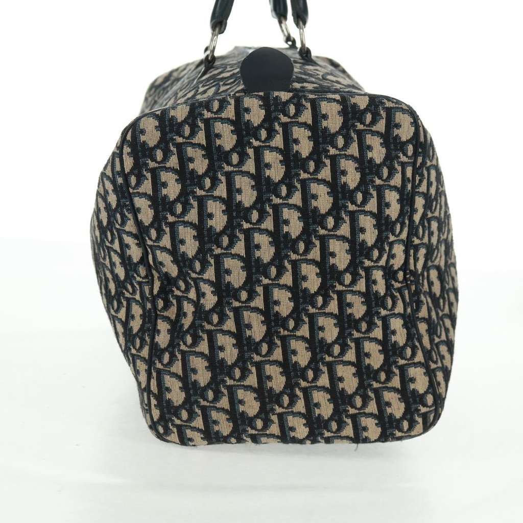 Christian Dior Vintage Trotter Boston Bag Navy Canvas Fair condition - Inside View