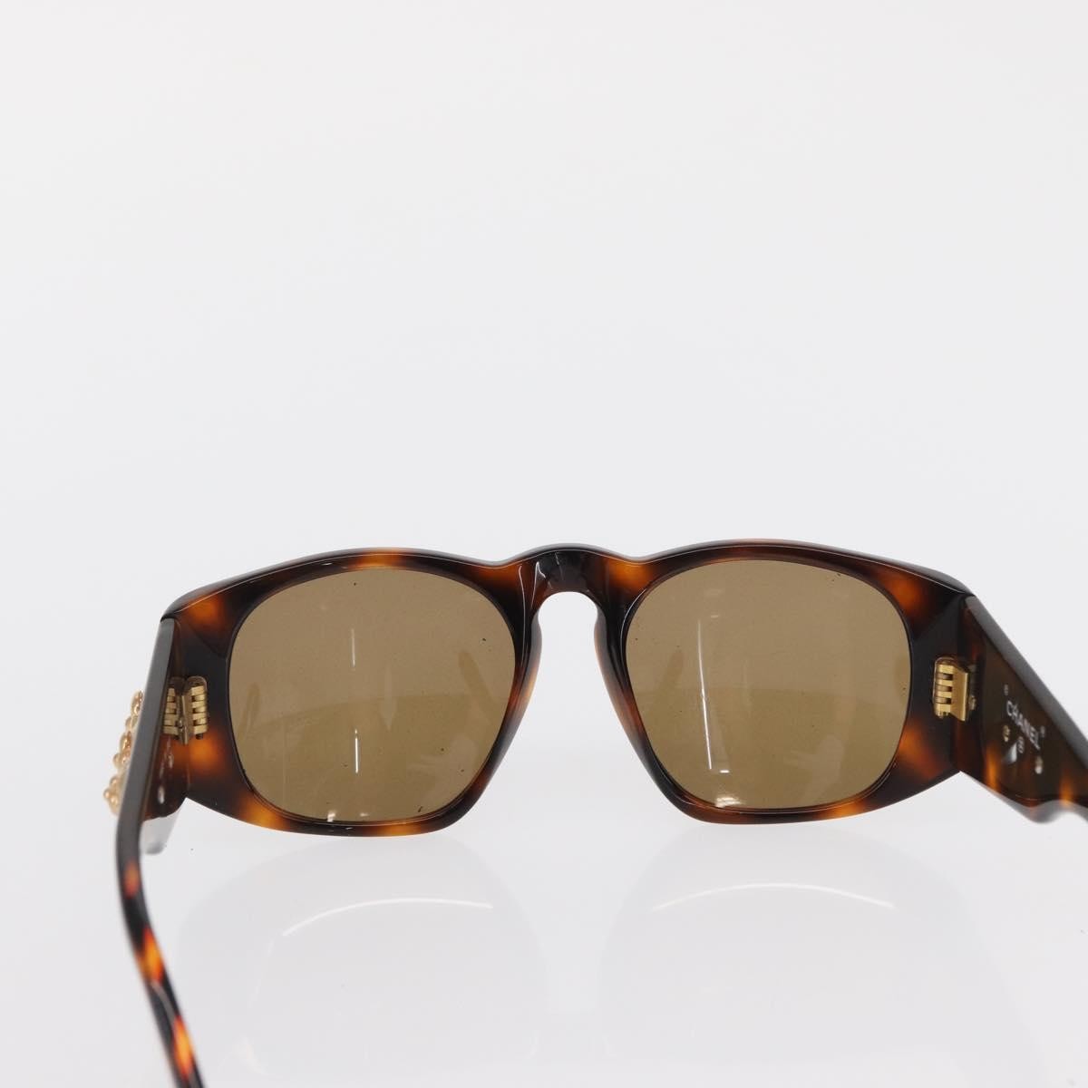 Chanel Camélia sunglasses Brown Plastic Good condition - Back View