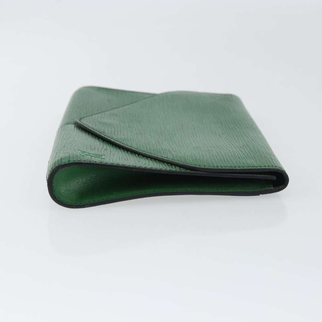 Louis Vuitton Art Deco Clutch Green Leather Good condition - Inside View