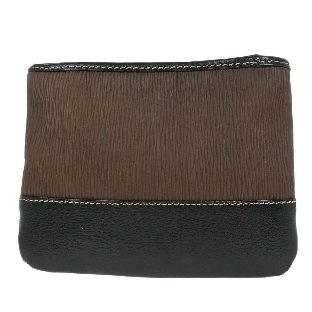 Loewe Velazquez Clutch Bag Brown Leather Good condition - Back View