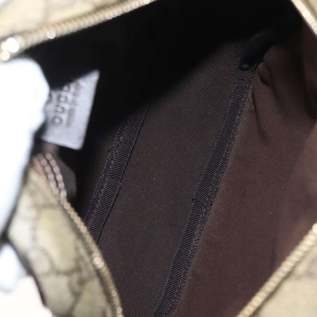 Gucci Front Zip Messenger Beige Canvas Good condition - Box View