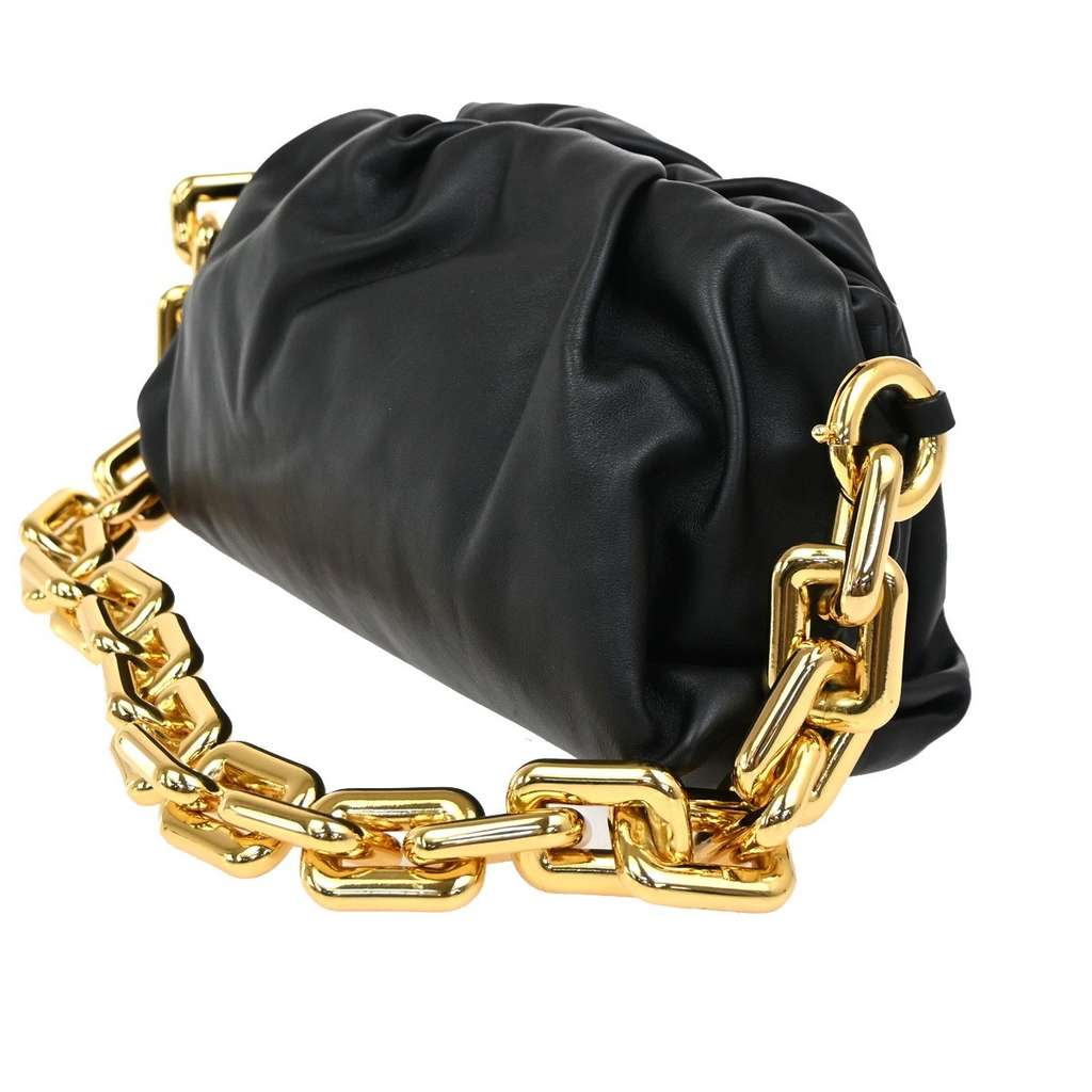 Bottega Veneta The Chain Pouch Black Leather Good condition - Inside View