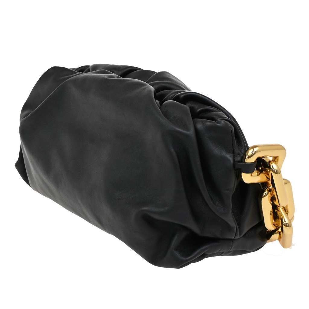 Bottega Veneta The Chain Pouch Black Leather Good condition - Model View