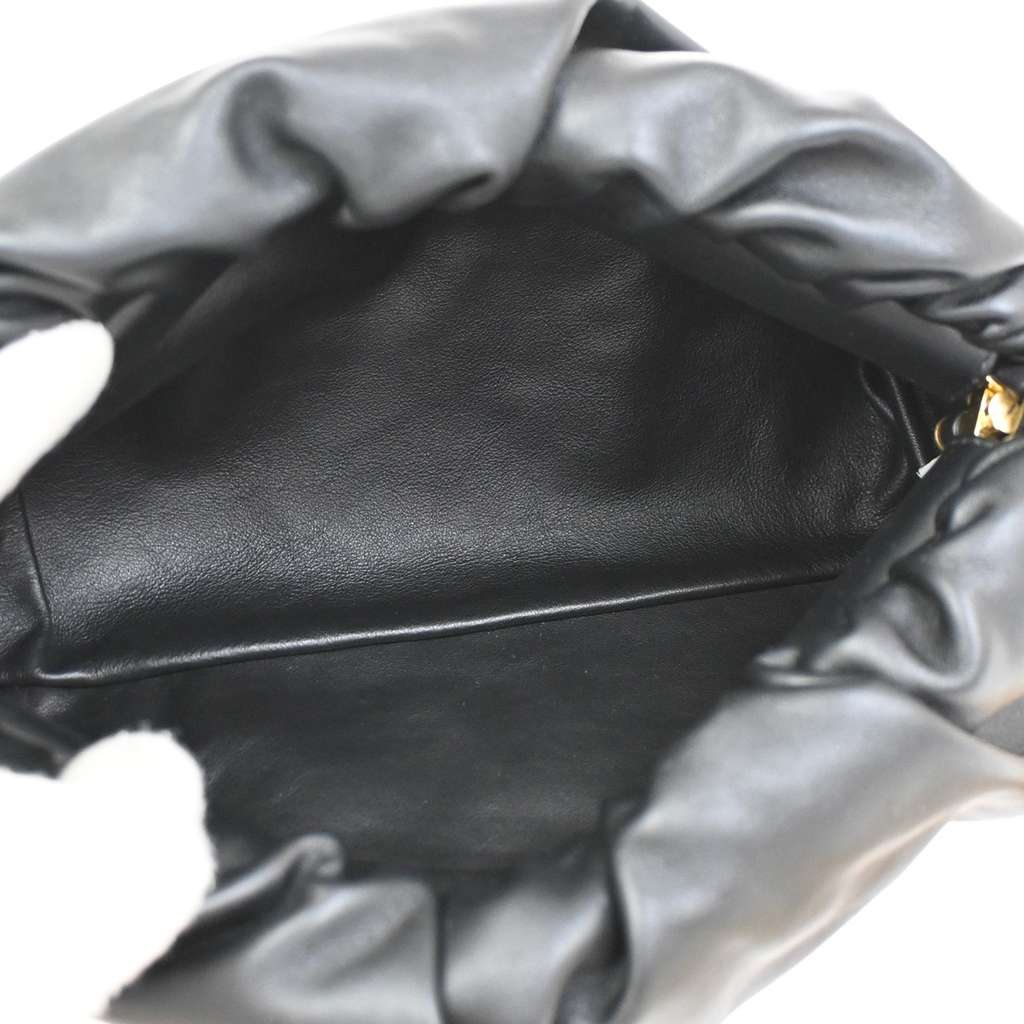 Bottega Veneta The Chain Pouch Black Leather Good condition - Box View