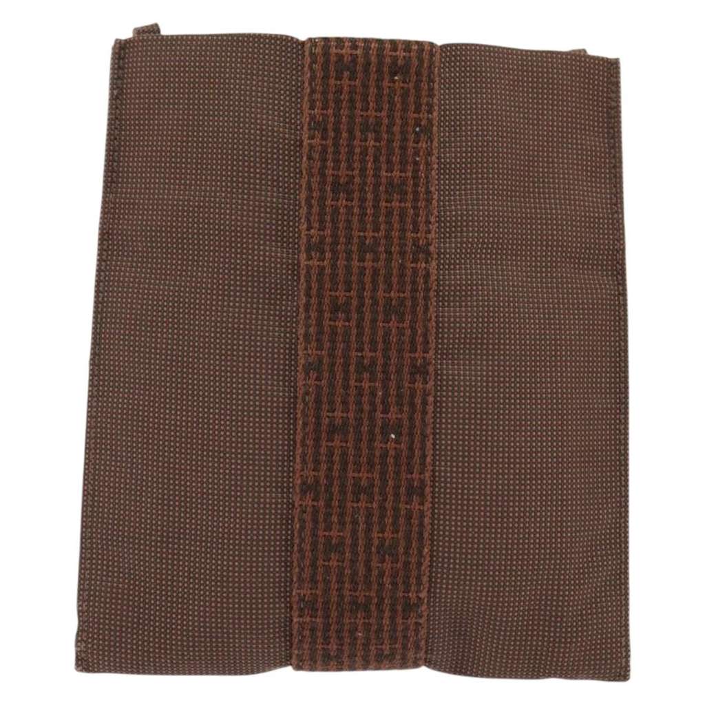 Hermès Herline Crossbody Brown Canvas Good condition - Back View