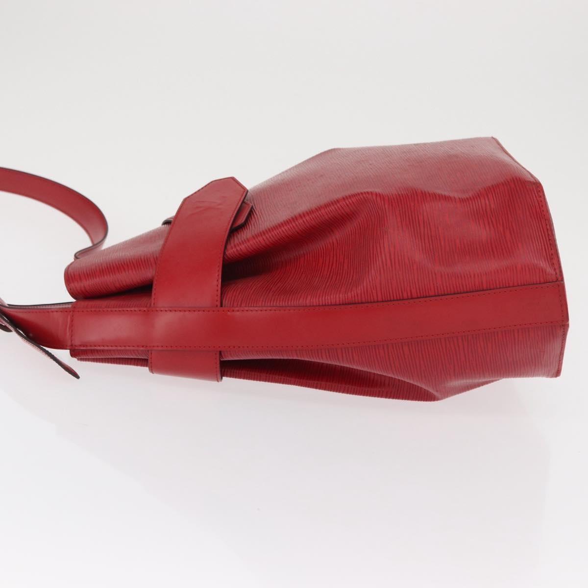 Louis Vuitton Vintage Sac d'Epaule Handbag Red Leather Fair condition - Model View