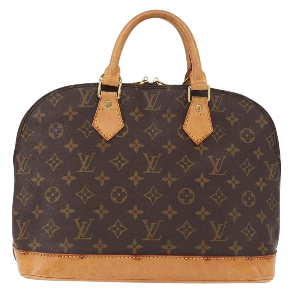 Louis Vuitton Alma Handbag Brown Canvas Good condition - Back View