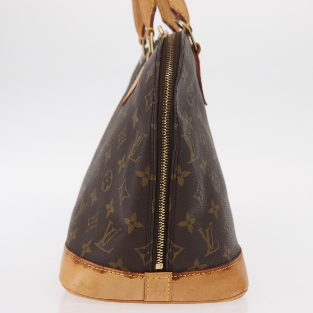 Louis Vuitton Alma Handbag Brown Canvas Good condition - Inside View