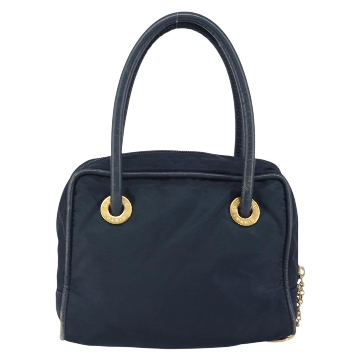 Celine Triomphe vintage handbag Navy Fair condition - Back View