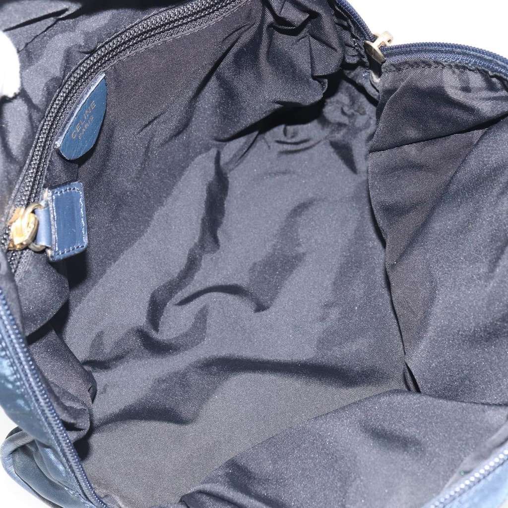 Celine Triomphe vintage handbag Navy Fair condition - Box View