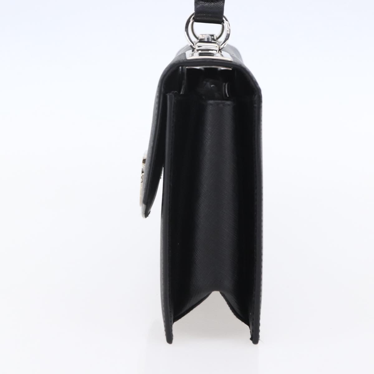 Salvatore Ferragamo Gancini handbag Black Leather Very good condition - Model View