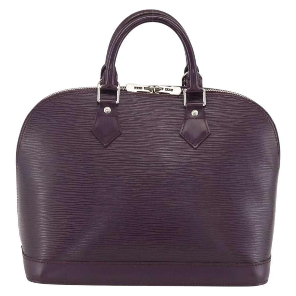 Louis Vuitton Alma Handbag Burgundy Leather Very good condition - Back View