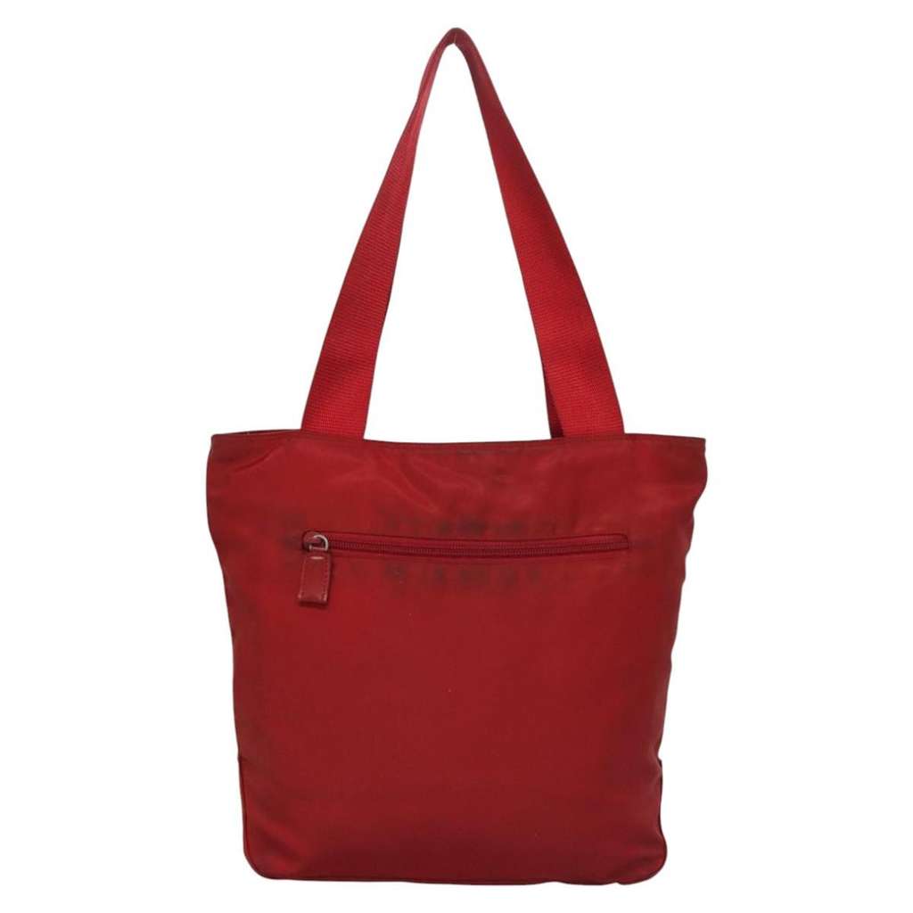 Prada Vintage Zip Tote Red Good condition - Back View