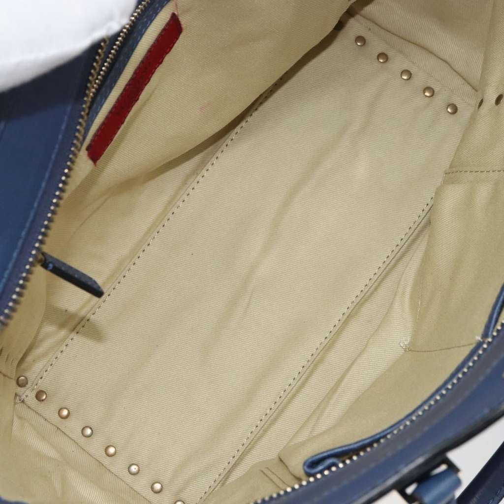 Valentino Garavani Rockstud Tote Navy Leather Good condition - Box View