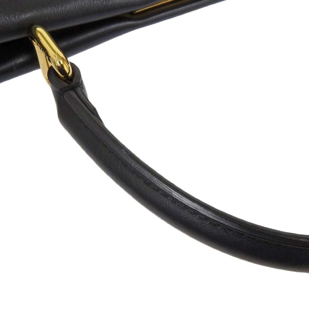 Fendi Peekaboo Bag Black Leather Good condition - Box View