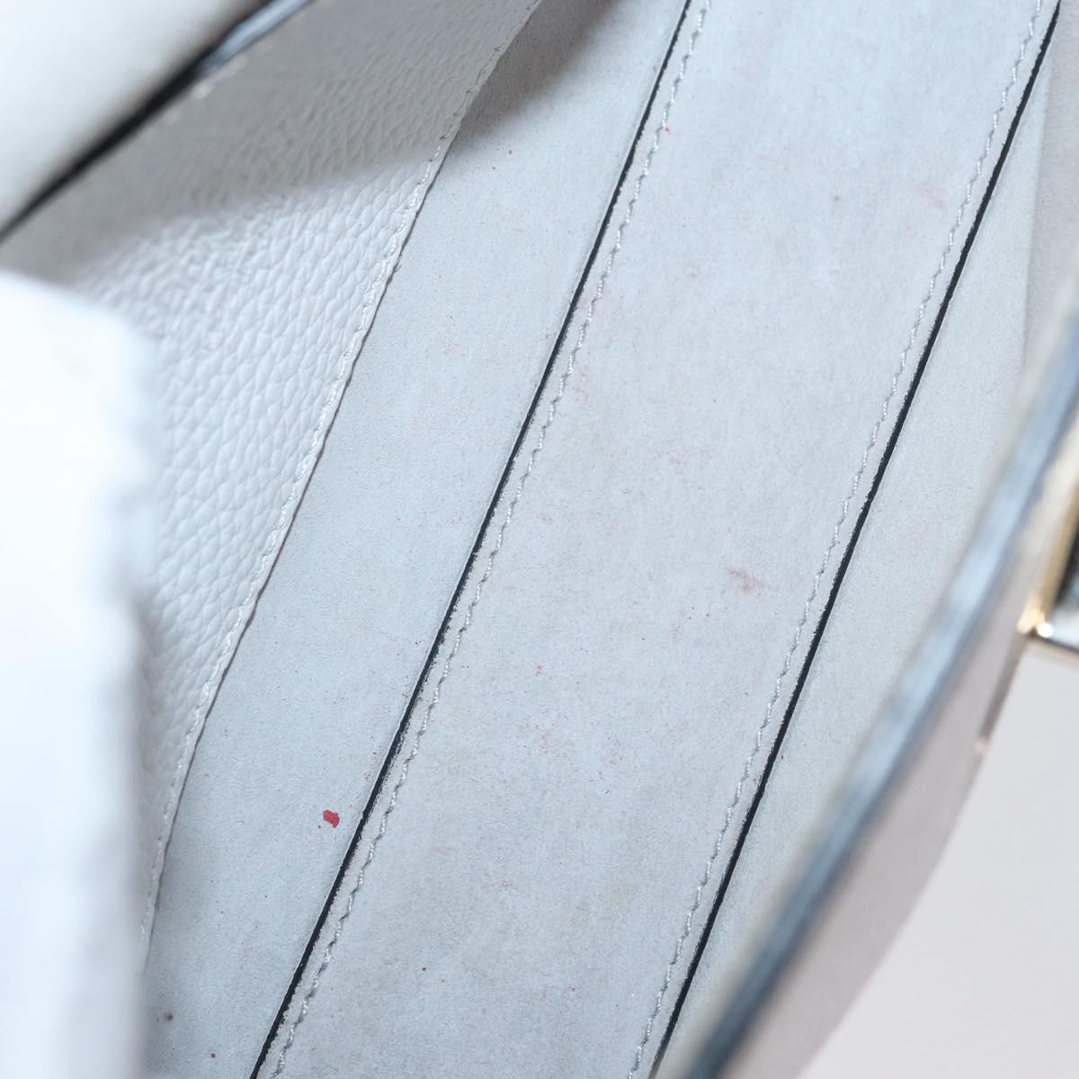 Valentino Garavani Rockstud Flip Lock Flap Bag White Leather Good condition - Box View