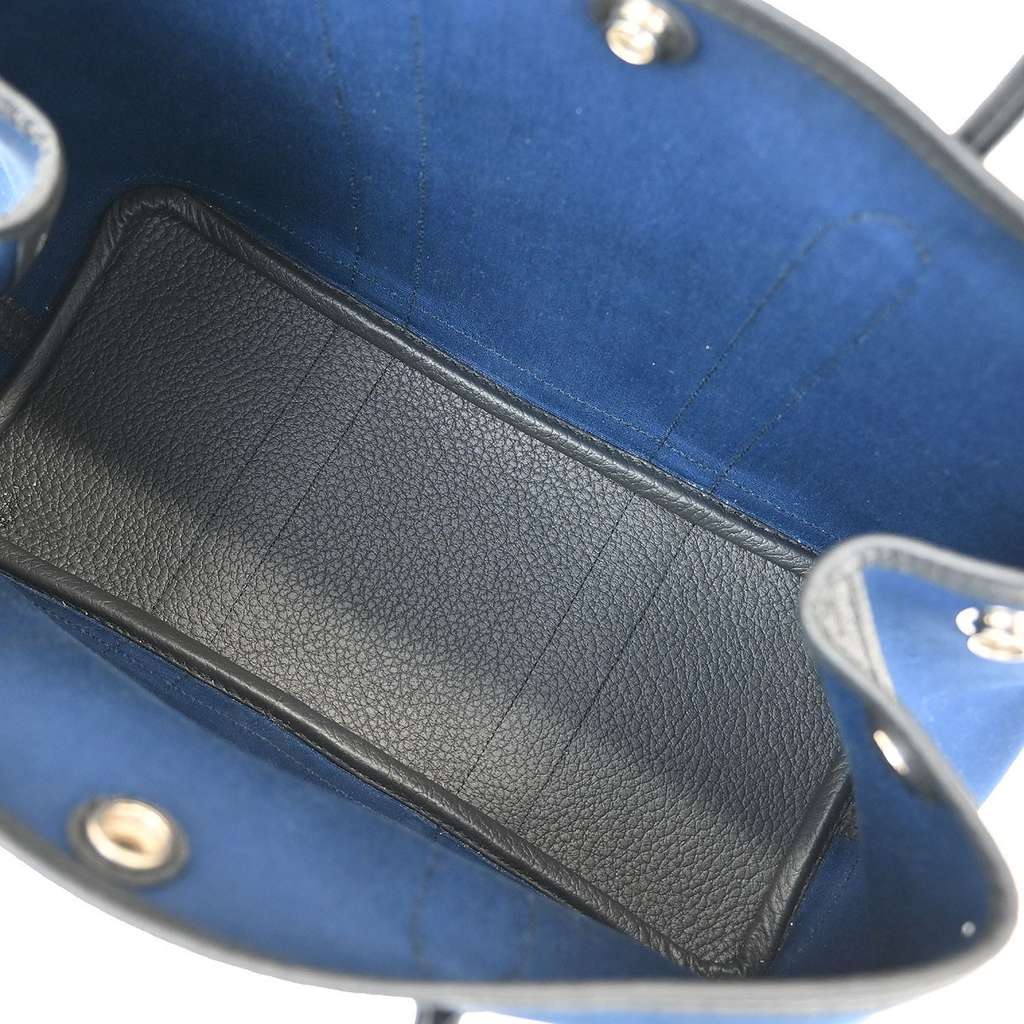Hermès Garden Party Tote Navy Canvas Good condition - Inside View