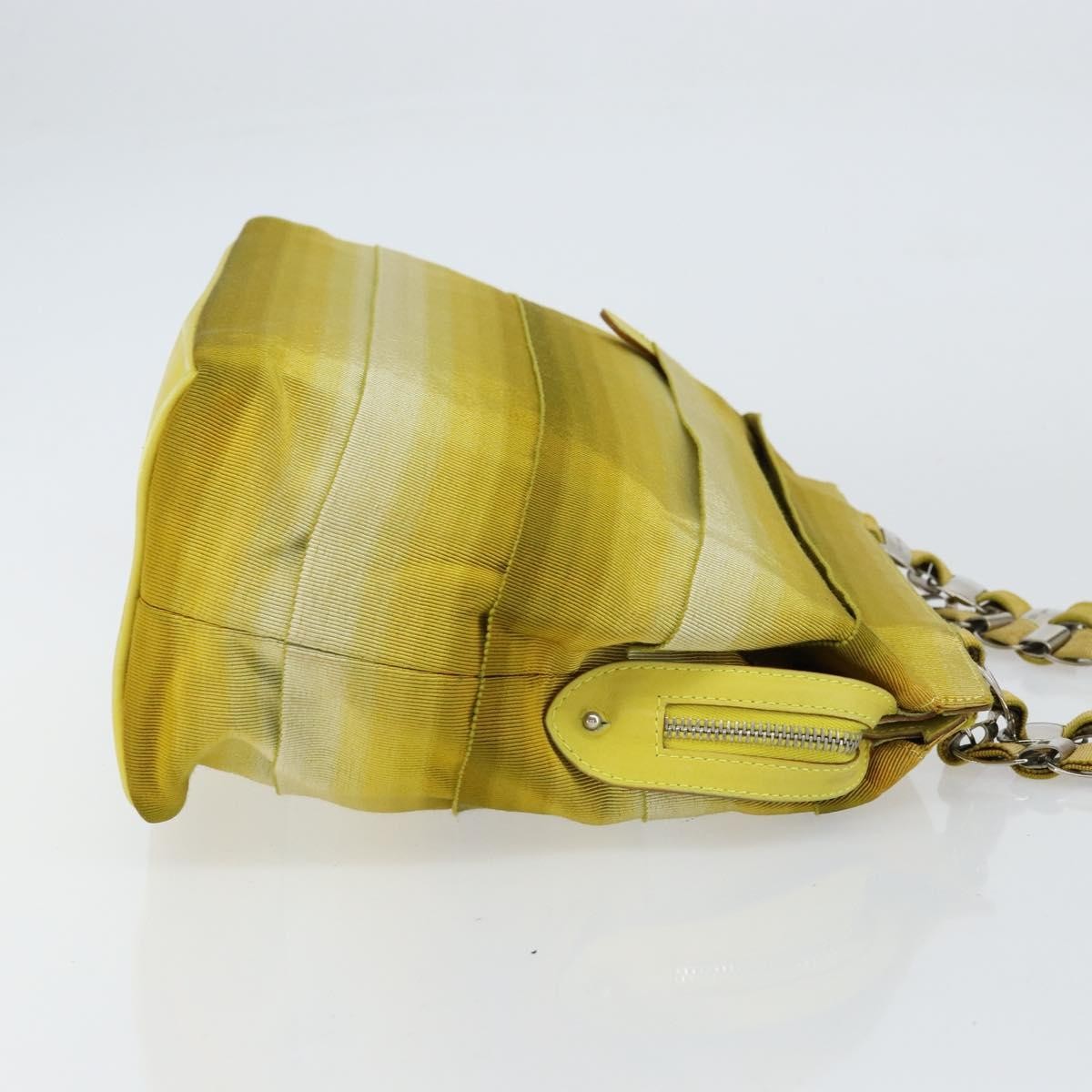 Salvatore Ferragamo Vala tote Yellow Canvas Good condition - Inside View