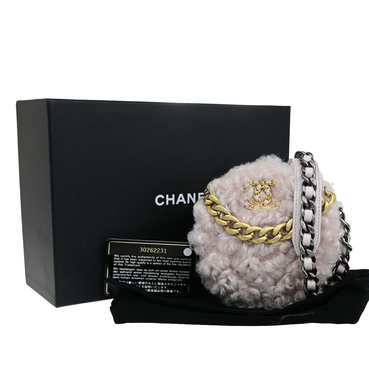 Chanel 19 Round Clutch with Chain