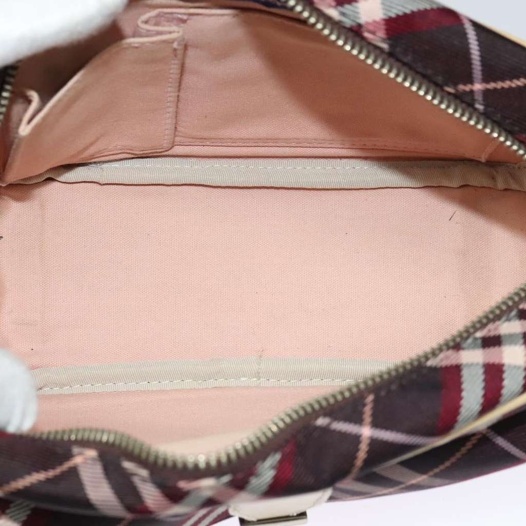 Burberry Nova Check Blue Label Red Canvas Good condition - Box View