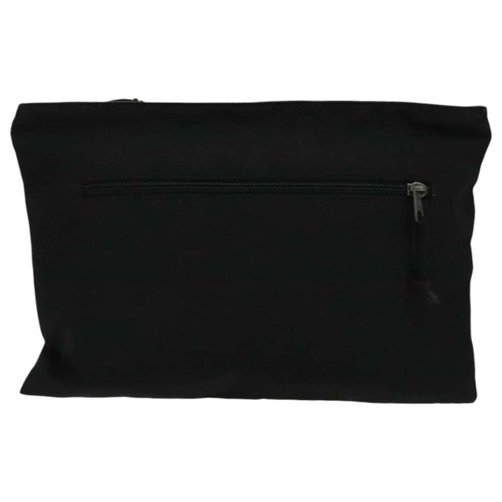 Balenciaga Logo Pouch Black Canvas Good condition - Back View