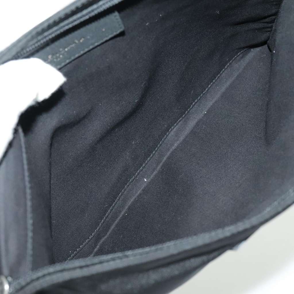 Balenciaga Logo Pouch Black Canvas Good condition - Box View