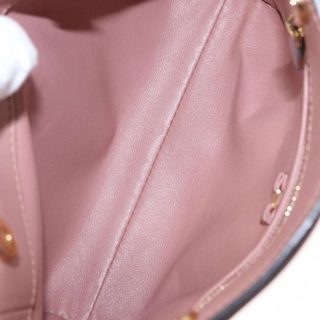 Salvatore Ferragamo Vala Shoulder Bag Pink Leather Good condition - Box View