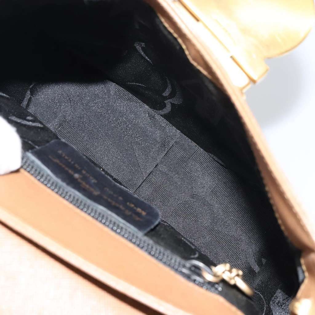 Salvatore Ferragamo Vintage Handbag Brown Leather Good condition - Box View