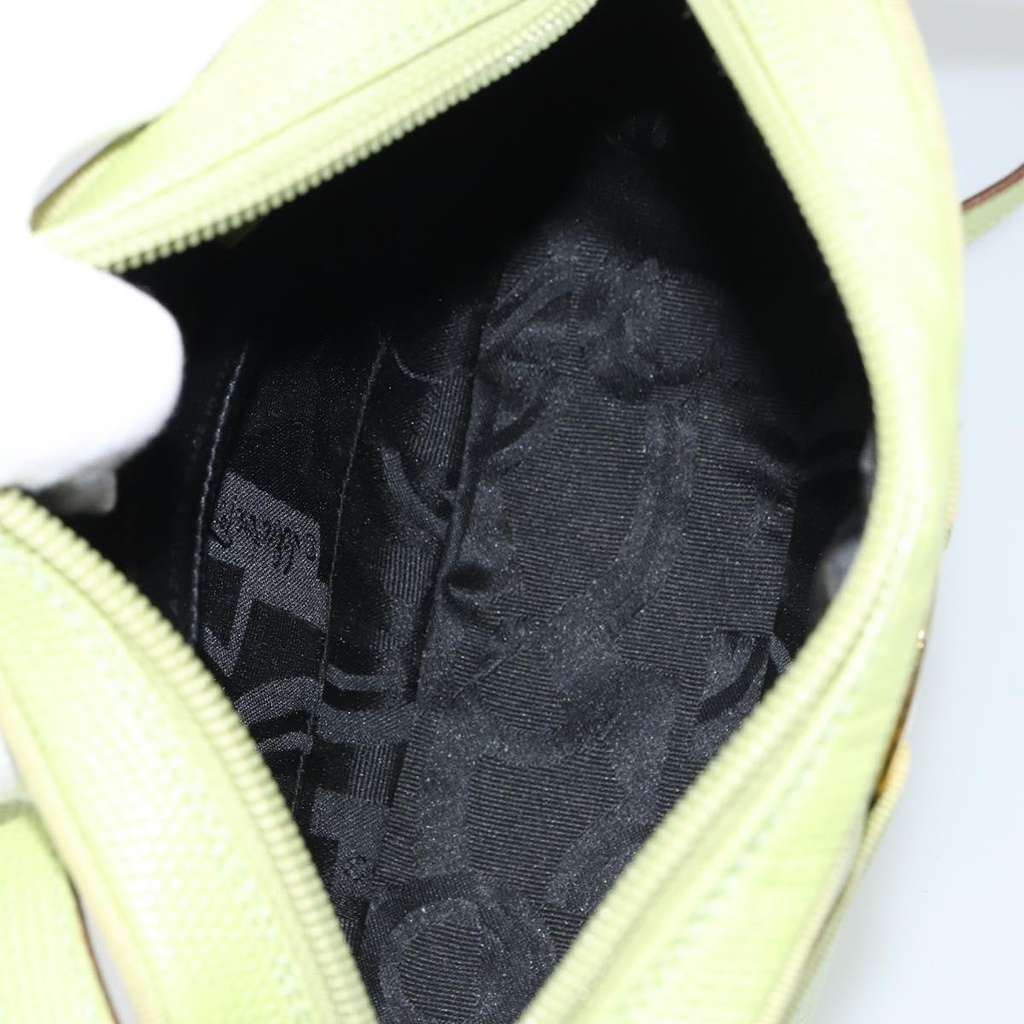 Salvatore Ferragamo Vala Shoulder Bag Green Leather Good condition - Box View