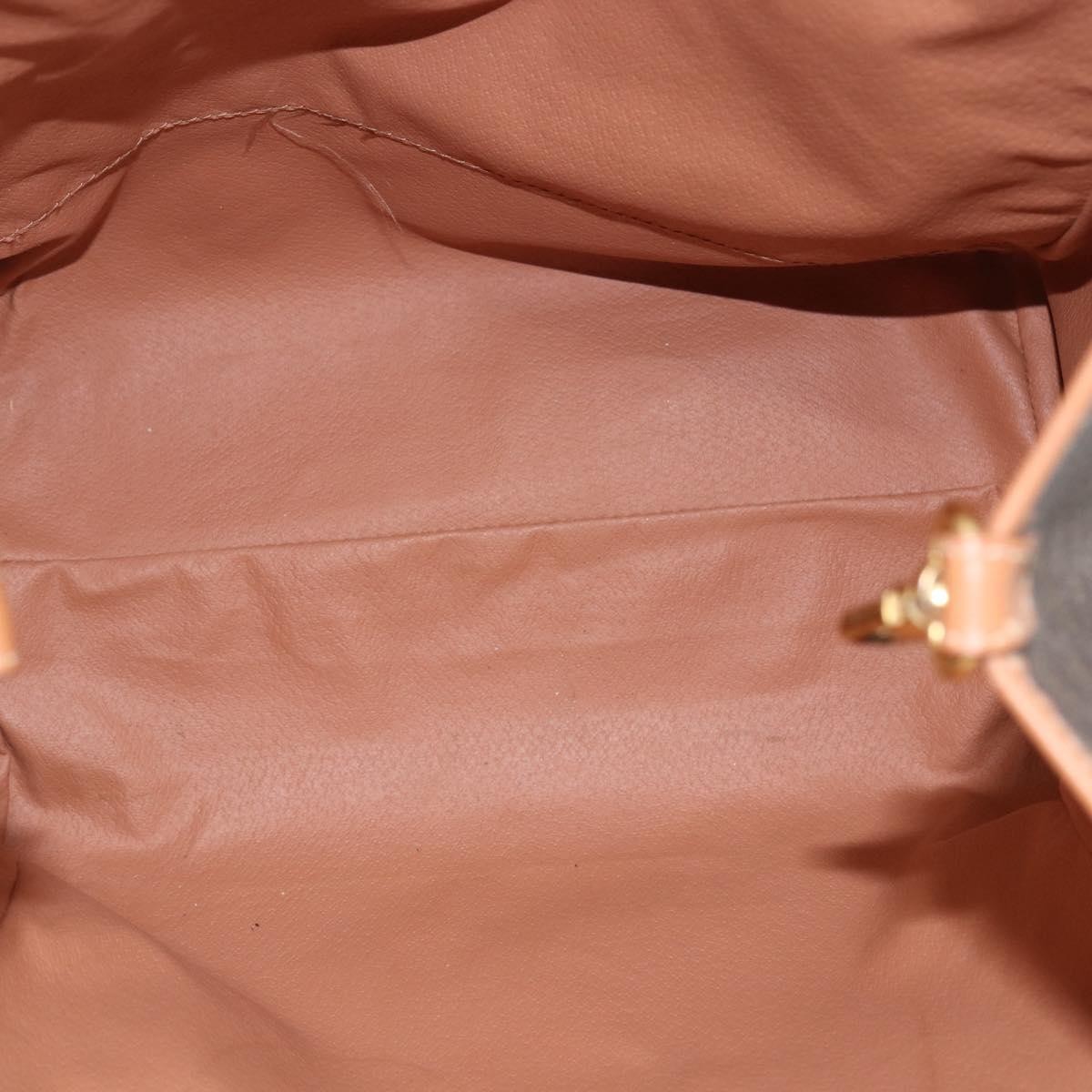 Celine Vintage Macadam Shoulder Bag Brown Canvas Good condition - Box View