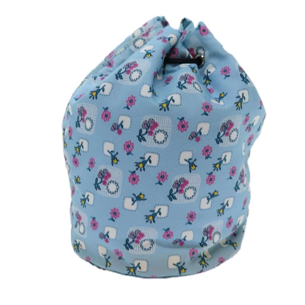 Miu Miu Drawstring Pouch Blue Good condition - Back View