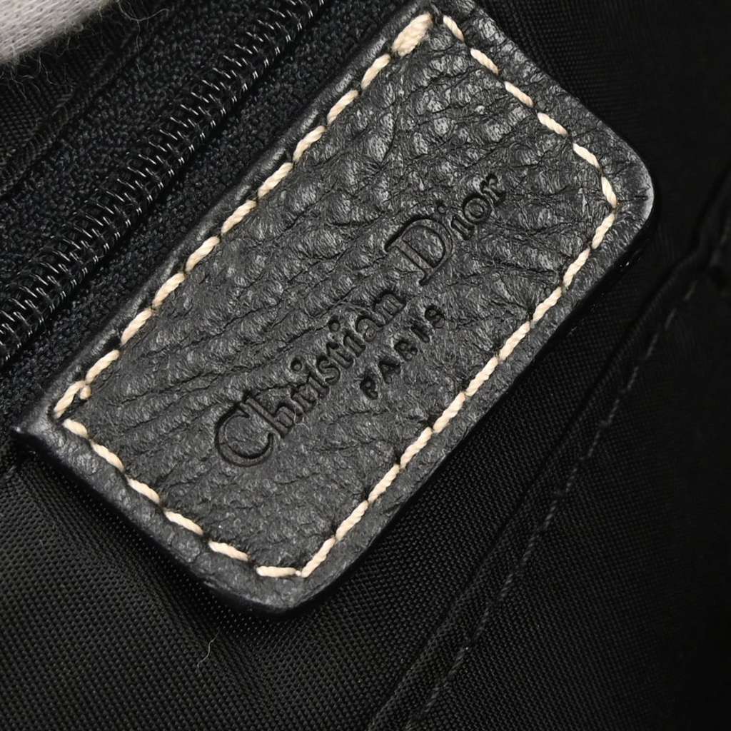 Christian Dior Vintage Handbag Black Leather Good condition - Model View
