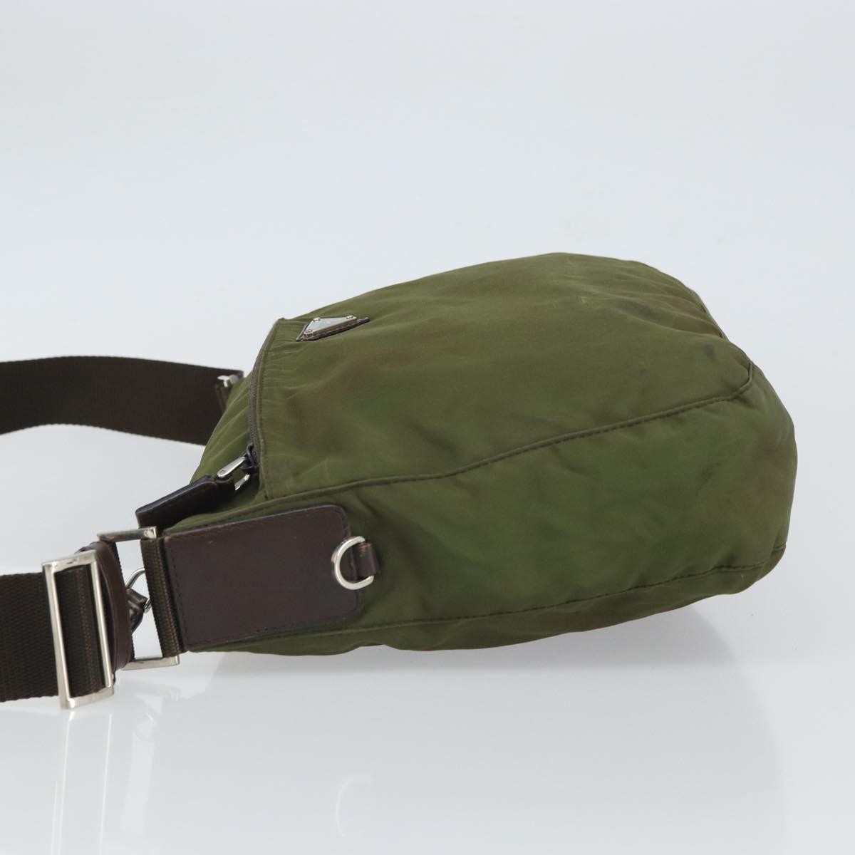 Prada Front Pocket Messenger Bag Khaki Good condition - Model View