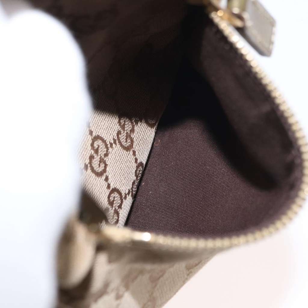 Gucci Vintage Double Belt Bag Beige Canvas Good condition - Box View