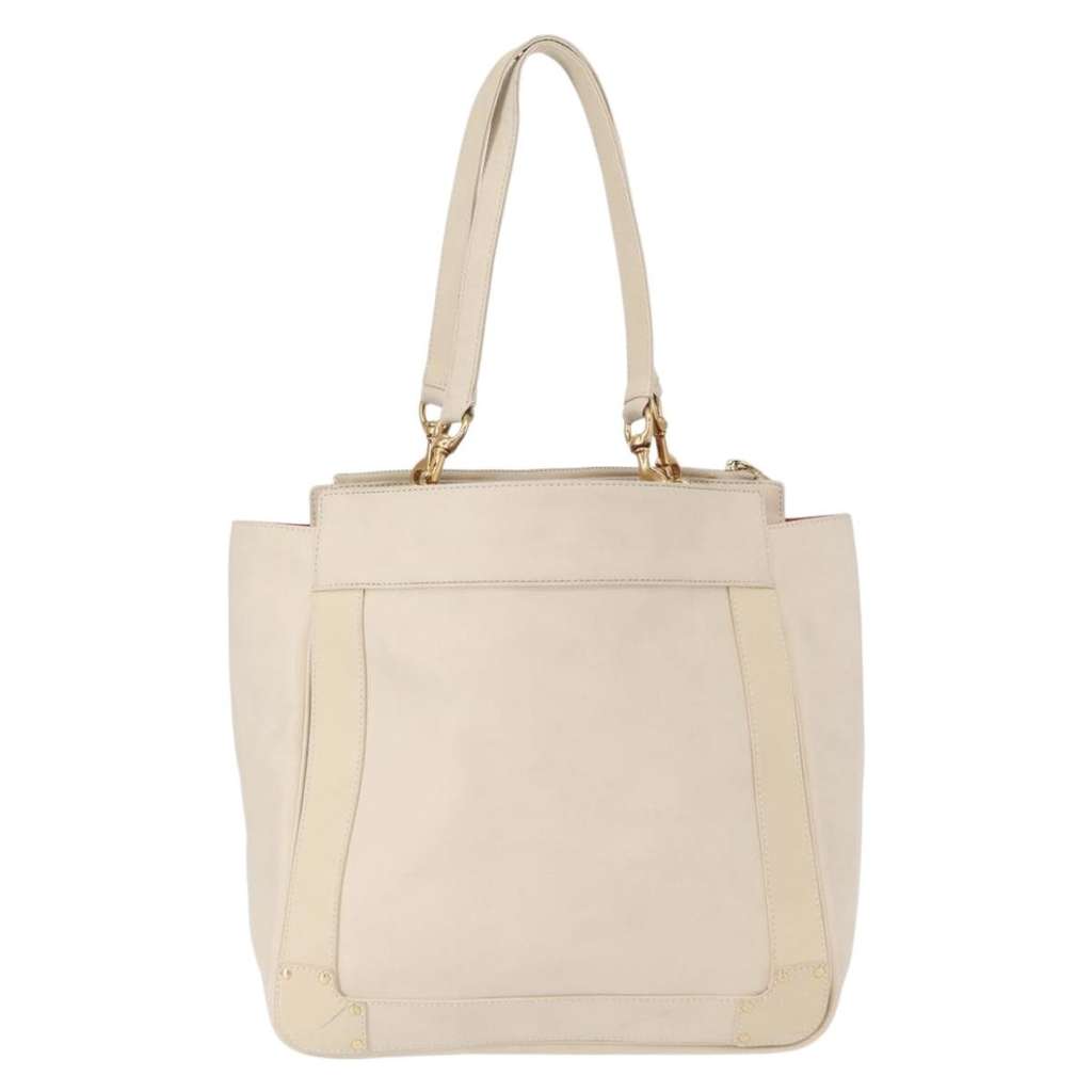 Chloe Eden Tote bag White Leather Good condition - Back View