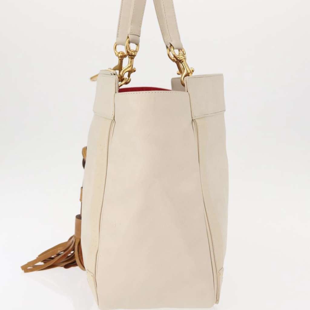 Chloe Eden Tote bag White Leather Good condition - Inside View
