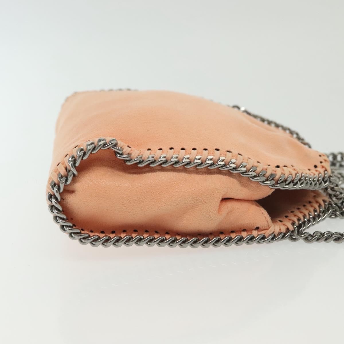 Stella Mccartney Falabella Fold Over Crossbody Bag Pink Suede Good condition - Inside View