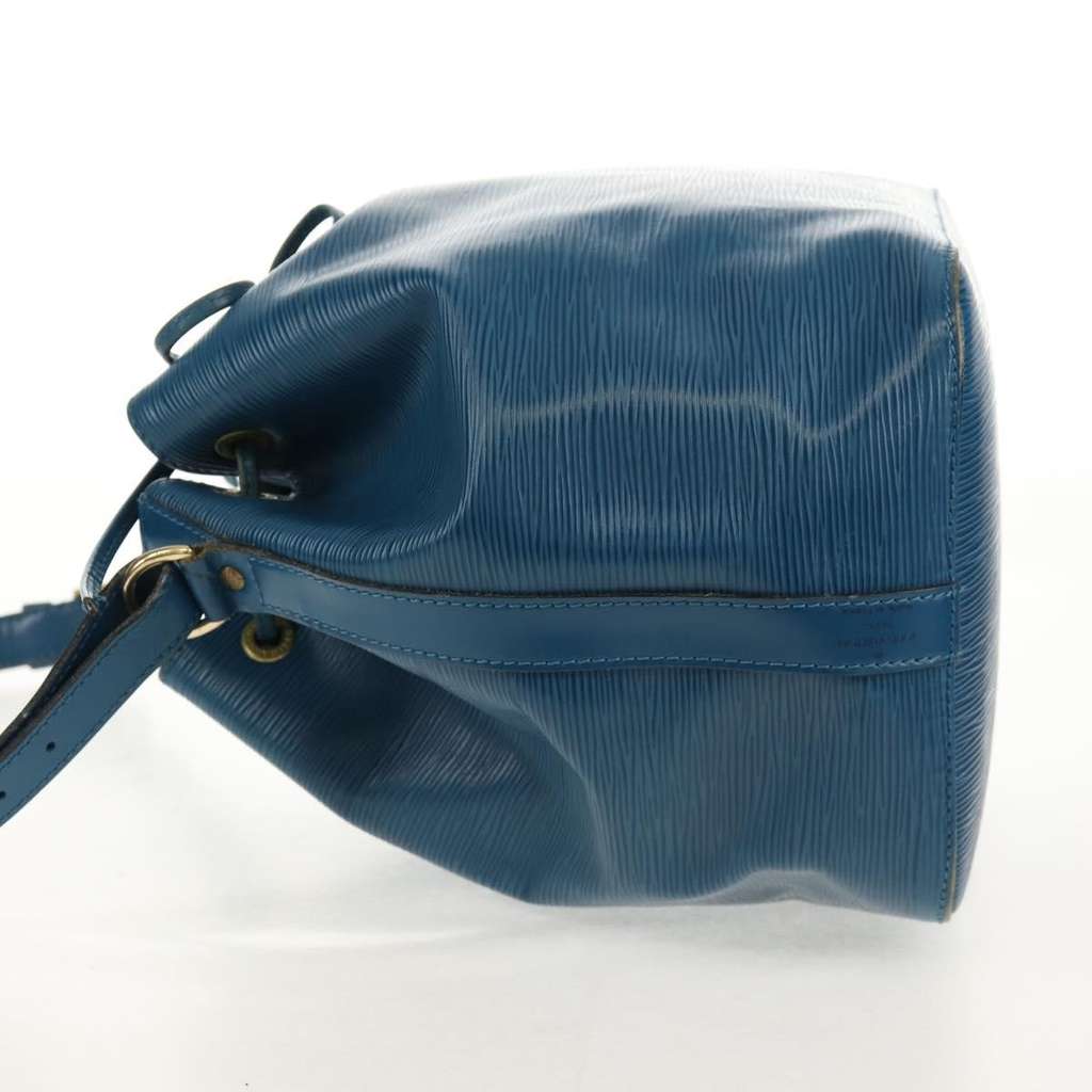 Louis Vuitton Petit Noe Handbag Blue Leather Fair condition - Inside View