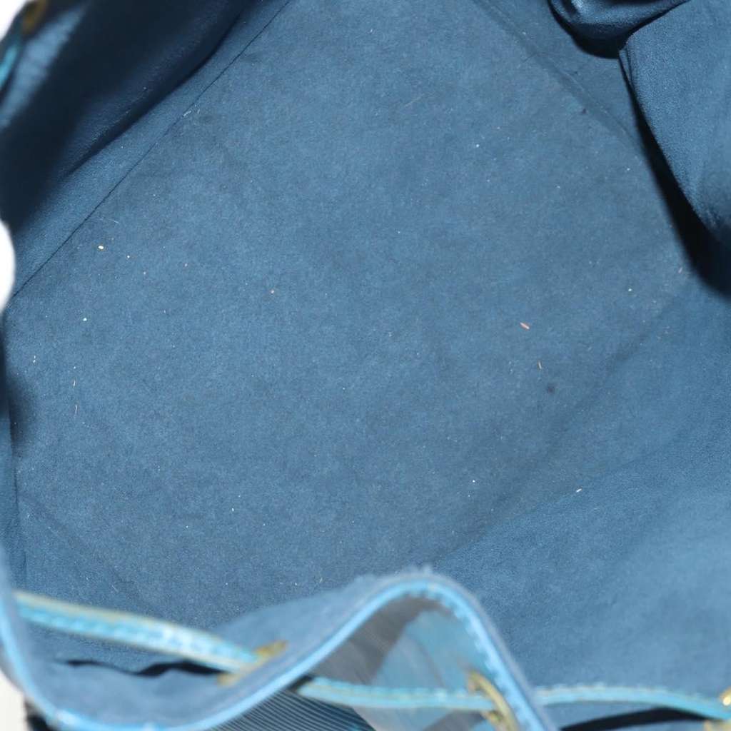 Louis Vuitton Petit Noe Handbag Blue Leather Fair condition - Box View