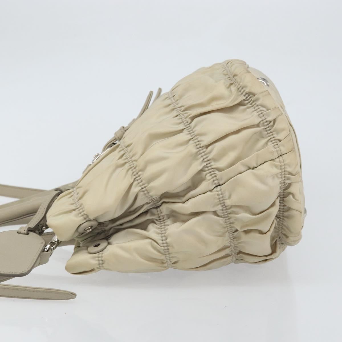 Prada Gaufre Convertible Tote Beige Fair condition - Model View