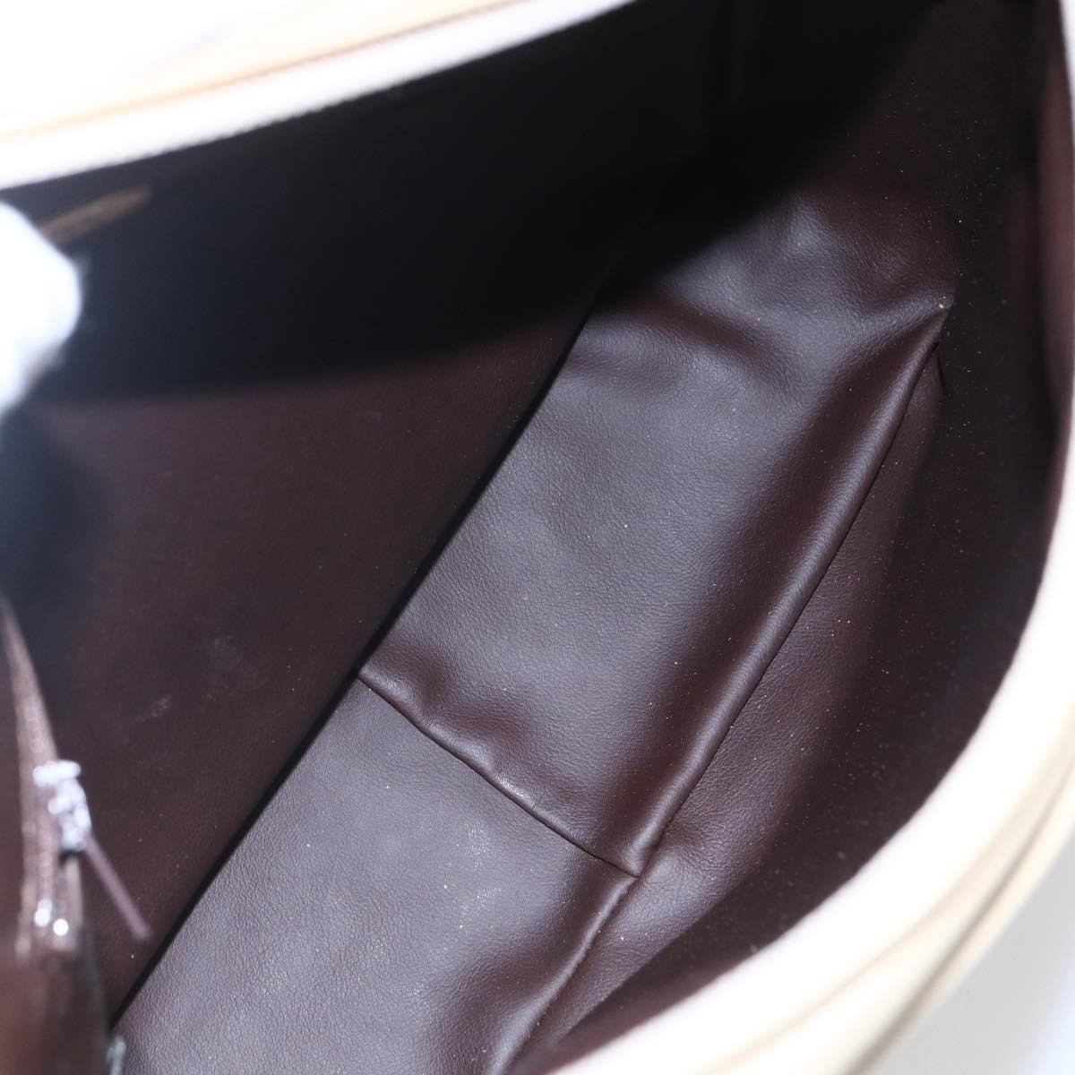 Bally Vintage Shoulder Bag Ecru Leather Good condition - Box View