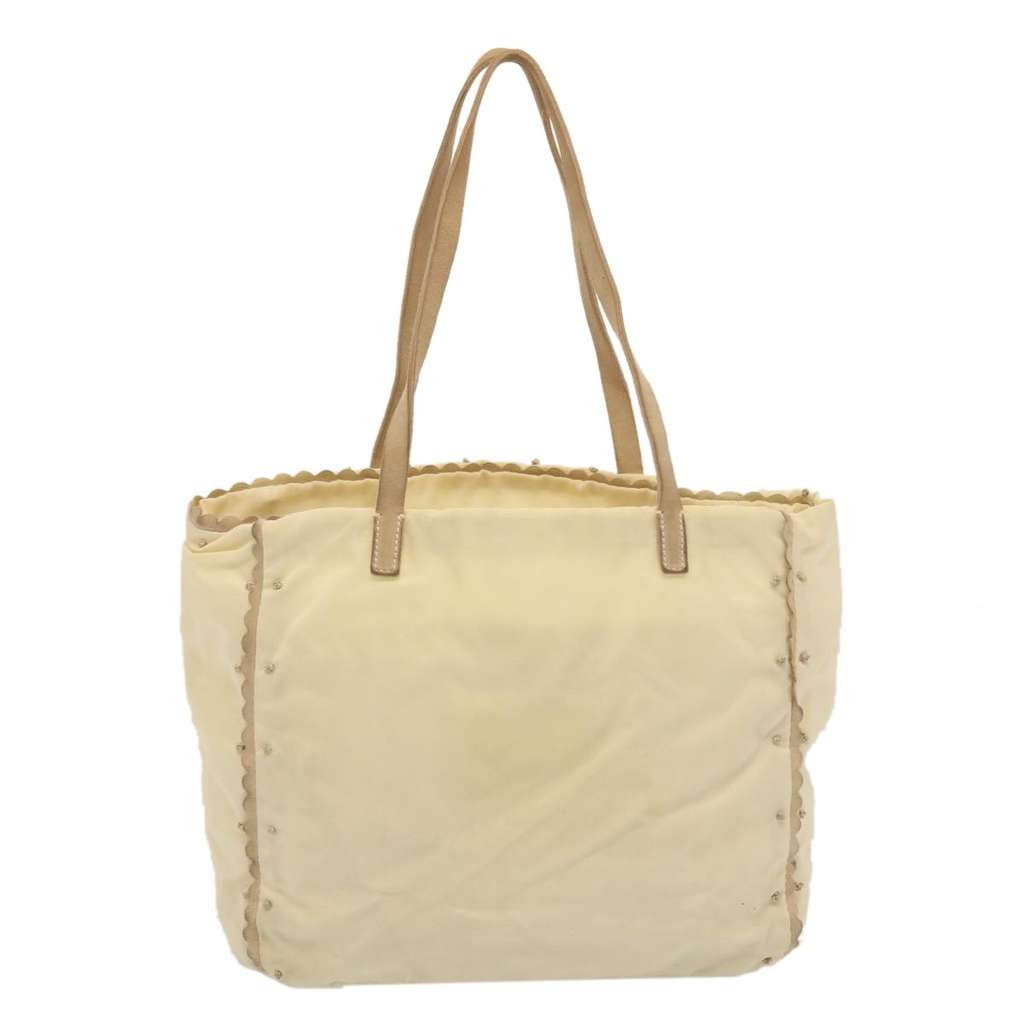 Prada Tote Vitello Daino Beige Good condition - Back View